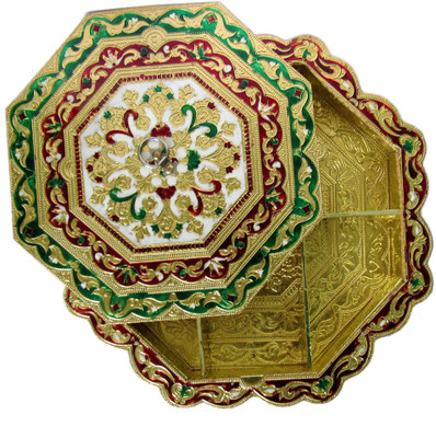 Shree Sai Meenakari Work Dryfood Box Handicraft Wooden Decorative Platter(Gold)
Shree Sai Meenakari Work Dryfood Box Handicraft Wooden Decorative Platter(Gold)
