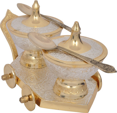 Bhavna Collections Bhavna Collections dry fruit trolly Silver Decorative Platter(Silver, Pack of 2)
Bhavna Collections Bhavna Collections dry fruit trolly Silver Decorative Platter(Silver, Pack of 2)