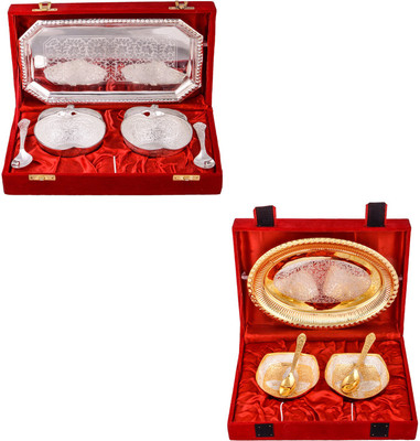 G S Museum 2 Appel Bowl With Spoon and Tray and Silver & Gold Plated 2 Heavy Square Bowl with Spoon and Tray Bowl Spoon Tray Serving Set
G S Museum 2 Appel Bowl With Spoon and Tray and Silver & Gold Plated 2 Heavy Square Bowl with Spoon and Tray Bowl Spoon Tray Serving Set