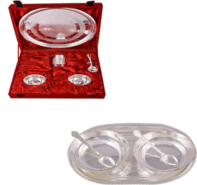 G S Museum Small Thali Set and 2 6" Bowl with Spoon and Tray Bowl Spoon Tray Serving Set(Pack of 10)
G S Museum Small Thali Set and 2 6" Bowl with Spoon and Tray Bowl Spoon Tray Serving Set(Pack of 10)