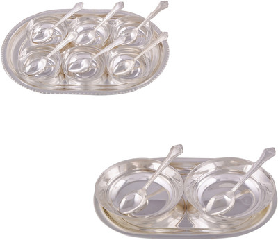 G S Museum 6 Square Bowl with Spoon and Tray and 2 5" Bowl with Spoon and Tray Bowl Spoon Tray Serving Set
G S Museum 6 Square Bowl with Spoon and Tray and 2 5" Bowl with Spoon and Tray Bowl Spoon Tray Serving Set