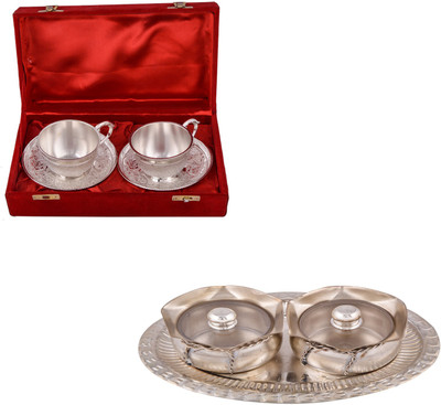 G S Museum 2 Cup Plate Set and 2 Small Tai Loti Set Bowl Spoon Tray Serving Set(Pack of 7)
G S Museum 2 Cup Plate Set and 2 Small Tai Loti Set Bowl Spoon Tray Serving Set(Pack of 7)