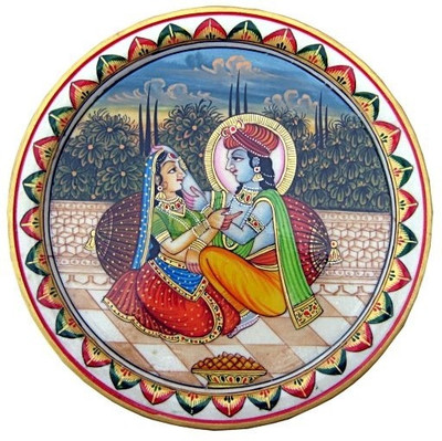 Chitra Handicraft Marble Radha Krishan Plate Stoneware Decorative Platter(Multicolor)
Chitra Handicraft Marble Radha Krishan Plate Stoneware Decorative Platter(Multicolor)