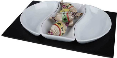 Tezerac Porcelain Decorative Platter(White)