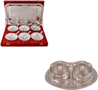 G S Museum 6 Mor Bowl with Spoon and Tray and 2 Big Tai Loti Set Bowl Spoon Tray Serving Set(Pack of 16)
G S Museum 6 Mor Bowl with Spoon and Tray and 2 Big Tai Loti Set Bowl Spoon Tray Serving Set(Pack of 16)