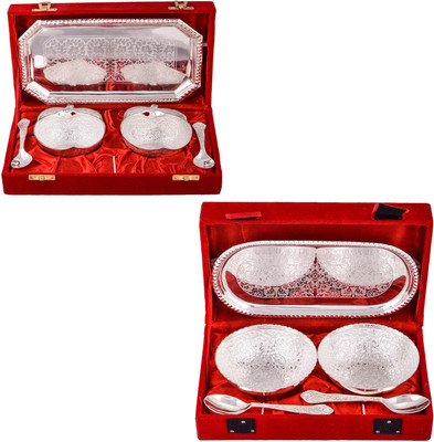 G S Museum 2 Appel Bowl With Spoon and Tray and 2 Flower Bowl with Spoon and Tray Bowl Spoon Tray Serving Set
G S Museum 2 Appel Bowl With Spoon and Tray and 2 Flower Bowl with Spoon and Tray Bowl Spoon Tray Serving Set