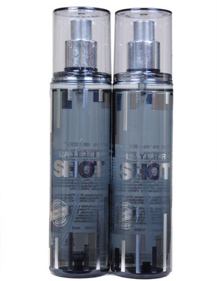 Layer'r Shot power play Deodorant Spray - For Men(240 ml, Pack of 2)