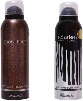 Rasasi Deo Spray combo Set of 2 AYC Body Mist - For Men(200 ml, Pack of 2)