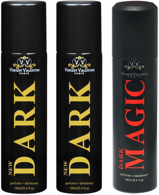 Vincent Valentine Paris New Dark & Dark Magic Body Spray - For Men & Women(160 ml, Pack of 3)
Vincent Valentine Paris New Dark & Dark Magic Body Spray - For Men & Women(160 ml, Pack of 3)