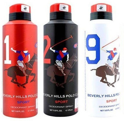 Beverly Hills Polo Club Sport Deo 1, 2, 9 Deodorant Spray - For Men(525 ml, Pack of 3)
Beverly Hills Polo Club Sport Deo 1, 2, 9 Deodorant Spray - For Men(525 ml, Pack of 3)