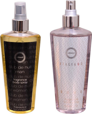Armaf 1 CLUB DE NUIT MEN::1 ITALIANO Body Mist - For Men & Women(500 ml, Pack of 2)
