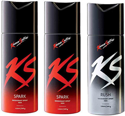 KamaSutra kamasutra Deodorant Spray - For Men(150 ml, Pack of 3)
