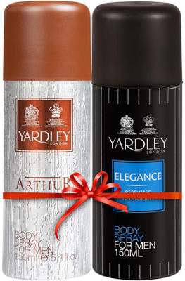 Yardley London Elegance & Arthur Body Spray - For Men(150 ml)
