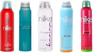 Nike Basic, Up or Dwon, Fission, Pure, Trendy Body Spray - For Women(1000 ml, Pack of 5)
Nike Basic, Up or Dwon, Fission, Pure, Trendy Body Spray - For Women(1000 ml, Pack of 5)