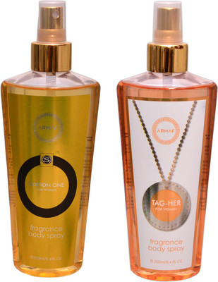 Armaf 1 EDITION ONE FEMME::1 TAG HER Body Mist - For Men & Women(500 ml, Pack of 2)
Armaf 1 EDITION ONE FEMME::1 TAG HER Body Mist - For Men & Women(500 ml, Pack of 2)