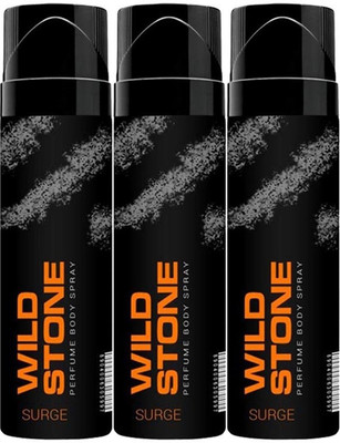 Wild Stone Perfume Body Spray Surge (Pack Of 3) Perfume Body Spray - For Men(360 ml, Pack of 3)
Wild Stone Perfume Body Spray Surge (Pack Of 3) Perfume Body Spray - For Men(360 ml, Pack of 3)