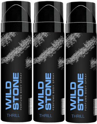 Wild Stone Thrill (Pack Of 3) Perfume Body Spray - For Men(360 ml, Pack of 3)