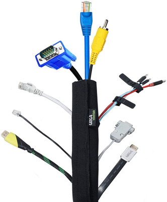 Gizga Essentials 1 Compartments Premium Neoprene Cable Organizer, Cord Management System for PC , TV, Home Theater, Speaker, HDMI & Cables (Pack of 3)(Black)
Gizga Essentials 1 Compartments Premium Neoprene Cable Organizer, Cord Management System for PC , TV, Home Theater, Speaker, HDMI & Cables (Pack of 3)(Black)