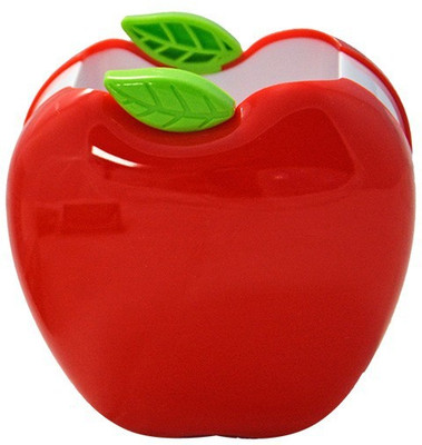 Veepee 1 Compartments plastic Pen Stand(Red)