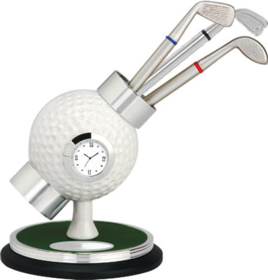 Excelencia Modern Office 1 Compartments Metal Golf Shape Table Clock With 3 Pens(White)
Excelencia Modern Office 1 Compartments Metal Golf Shape Table Clock With 3 Pens(White)