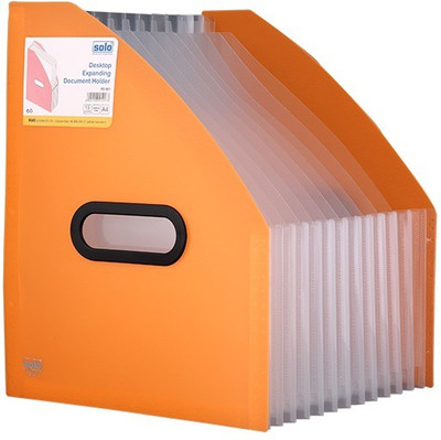 Solo 13 Compartments Polypropylene Plastic Desktop Expanding Document Holder(Frosted Orange)
Solo 13 Compartments Polypropylene Plastic Desktop Expanding Document Holder(Frosted Orange)