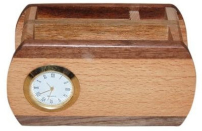 Onlineshoppee 2 Compartments Wooden Mobile Holder(Brown)