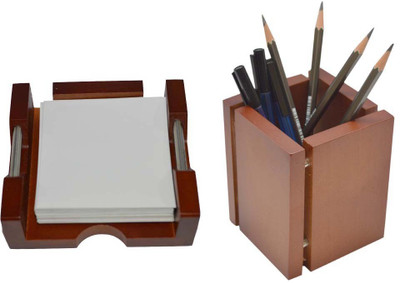 Knott 1 Compartments Wood Pen Holder(Wood)