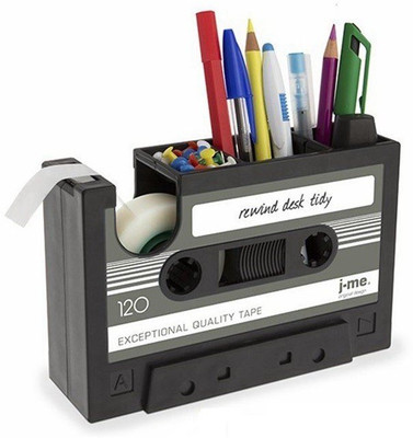 GeekGoodies 3 Compartments Plastic, Steel Blade Pen Holder and Tape Dispenser(Grey, Black)
GeekGoodies 3 Compartments Plastic, Steel Blade Pen Holder and Tape Dispenser(Grey, Black)