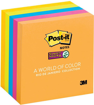 Post-It 0 Compartments Paper Sticky-Notes(Multicolor)