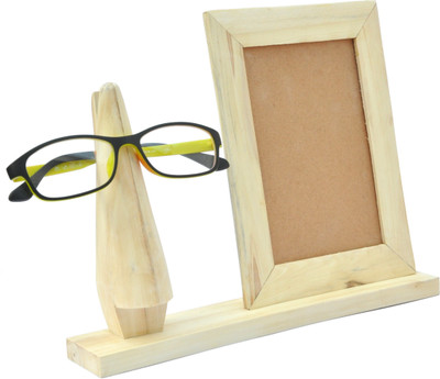 Ivei Classy 2 Compartments Wooden Spectacle Holder(Brown)
