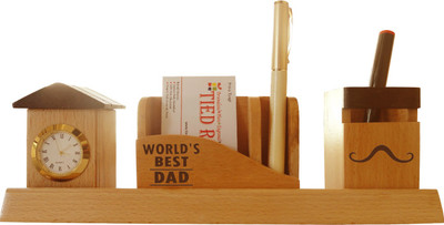 Tied Ribbons Gift For World Best Dad 3 Compartments Wooden Pen Stand(Wooden Color)
Tied Ribbons Gift For World Best Dad 3 Compartments Wooden Pen Stand(Wooden Color)