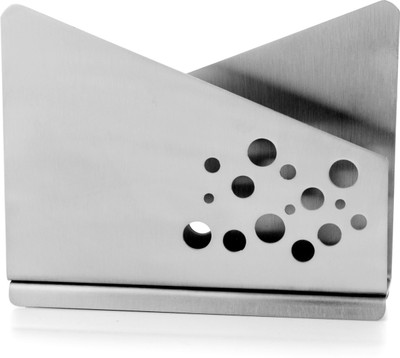 Yashika 1 Compartments steel npkin holder(Silver)