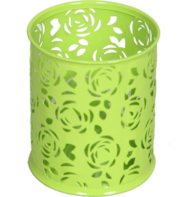 ASINT 1 Compartments METAL PEN STAND (GREEN)(Green)