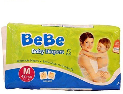 BeBe DIAPERS - M(42 Pieces)