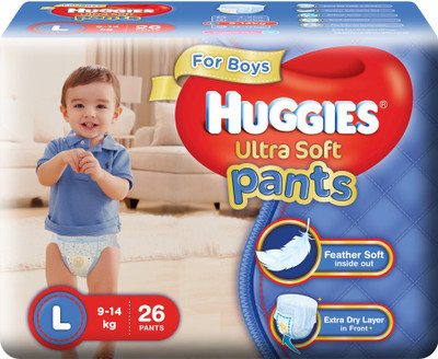 Huggies Ultra Soft Pants - L(26 Pieces)