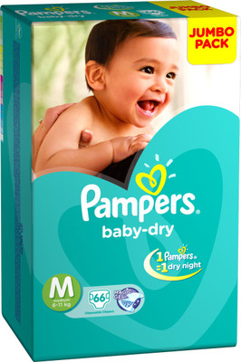 Pampers Diaper Medium Size(66 Pieces)