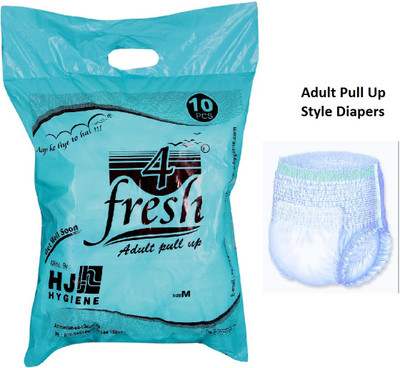 4 Fresh Pull Up Adult Diapers - M(10 Pieces)