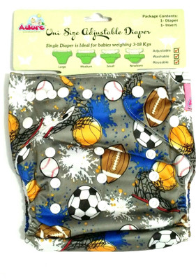 Adore Baby Uni-size Cloth Diaper with Insert - L