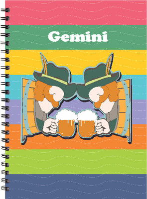 Paper Plane Design A5 Notebook(Paper Plane Design, Multicolor)