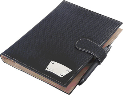 Iwonder A5 Conference Folder(Handcrafted, Black)
