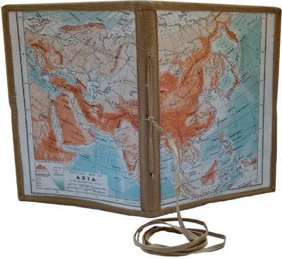 Tashi B6 Diary(ANTIQUE WORLD MAP, Multicolor)