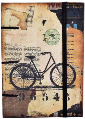Craft Club Regular Diary(bicycle print notebook, Multicolor)