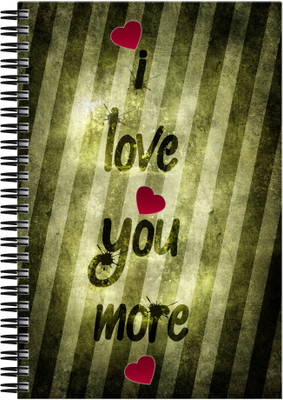 Art Emporio A5 Notebook(I Love You More, Multicolor)
Art Emporio A5 Notebook(I Love You More, Multicolor)