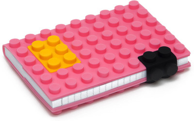 GeekGoodies A6 Notebook(Block Lego Silicon, Pink)