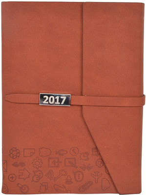 Gathbandhan Regular Diary(2017, Brown)