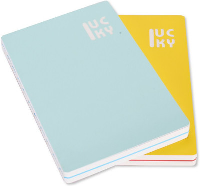 Enwraps Regular Notebook(Lucky Bright Bi-Colour Big MC, Multicolor, Pack of 2)