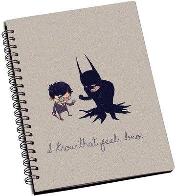 Rangeele Inkers A5 Notebook(Batman Know the feels, Multicolor)