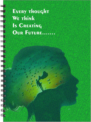 Paper Plane Design A4 Notebook(Paper Plane Design, Multicolor)