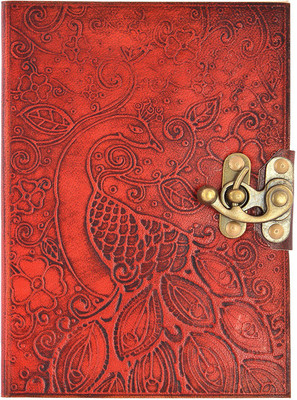 Hare Krishna Handicrafts Regular Diary(Peacock leather cover handmade diary notebook with lock, 7x5 inch, red brown)
Hare Krishna Handicrafts Regular Diary(Peacock leather cover handmade diary notebook with lock, 7x5 inch, red brown)