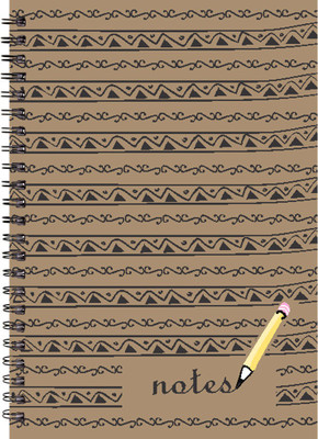 Paper Plane Design A4 Notebook(Paper Plane Design, Multicolor)